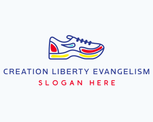 Running Jogging Shoes logo design