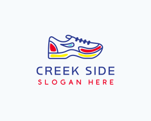 Running Jogging Shoes logo design