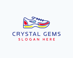 Running Jogging Shoes logo design