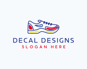 Running Jogging Shoes logo design