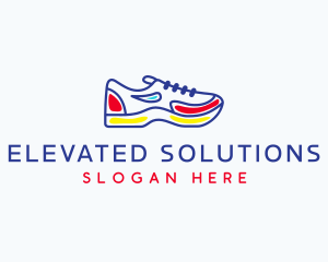 Running Jogging Shoes logo design