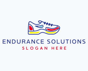 Running Jogging Shoes logo design