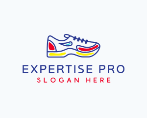 Running Jogging Shoes logo design