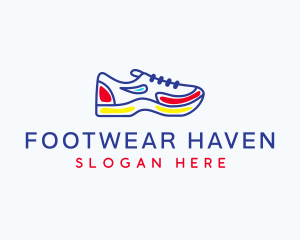 Running Jogging Shoes logo design