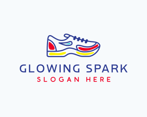 Running Jogging Shoes logo design