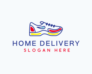 Running Jogging Shoes logo design