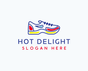 Running Jogging Shoes logo design