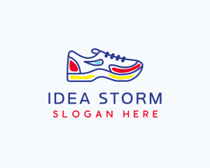 Running Jogging Shoes logo design