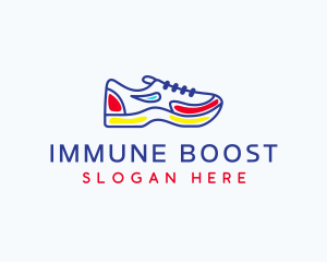 Running Jogging Shoes logo design