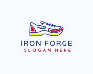 Running Jogging Shoes logo design