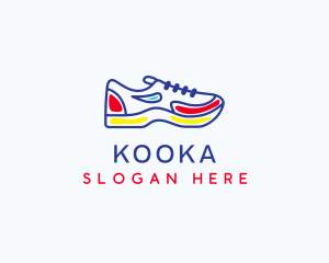 Running Jogging Shoes logo design