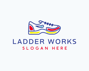 Running Jogging Shoes logo design