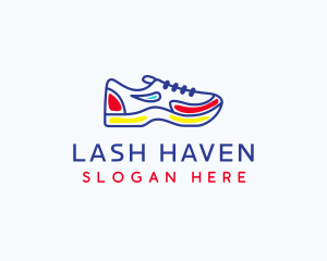 Running Jogging Shoes logo design