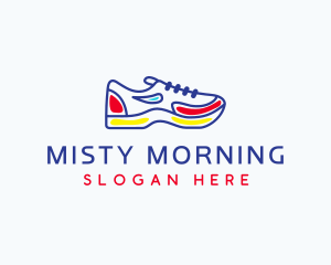 Running Jogging Shoes logo design