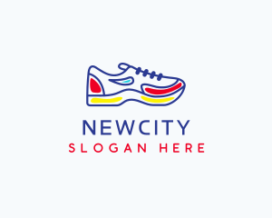 Running Jogging Shoes logo design