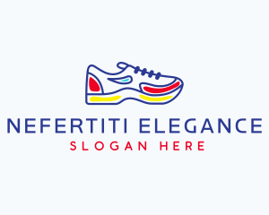 Running Jogging Shoes logo design