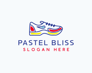 Running Jogging Shoes logo design