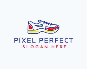 Running Jogging Shoes logo design