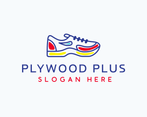 Running Jogging Shoes logo design