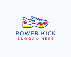 Running Jogging Shoes logo design