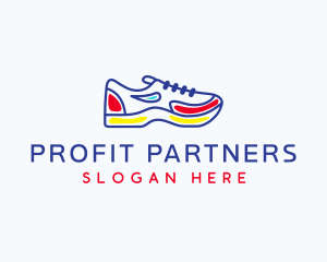 Running Jogging Shoes logo design