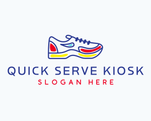 Running Jogging Shoes logo design