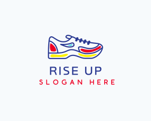 Running Jogging Shoes logo design