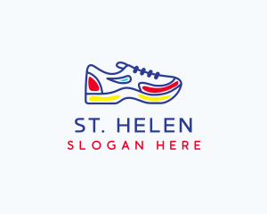 Running Jogging Shoes logo design