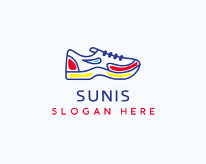 Running Jogging Shoes logo design