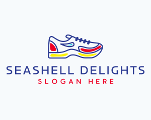 Running Jogging Shoes logo design