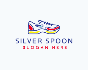 Running Jogging Shoes logo design