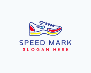 Running Jogging Shoes logo design