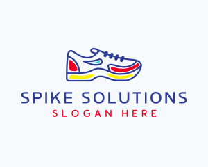 Running Jogging Shoes logo design