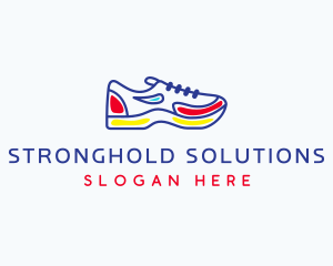 Running Jogging Shoes logo design