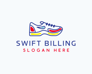 Running Jogging Shoes logo design