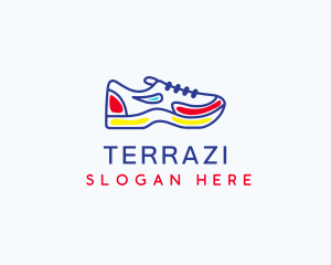 Running Jogging Shoes logo design