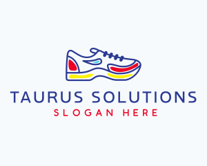 Running Jogging Shoes logo design