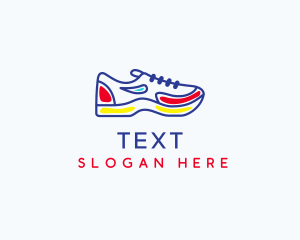 Running Jogging Shoes logo design