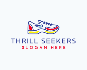 Running Jogging Shoes logo design