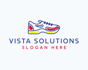 Running Jogging Shoes logo design