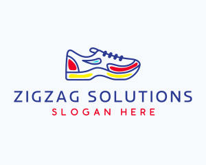 Running Jogging Shoes logo design