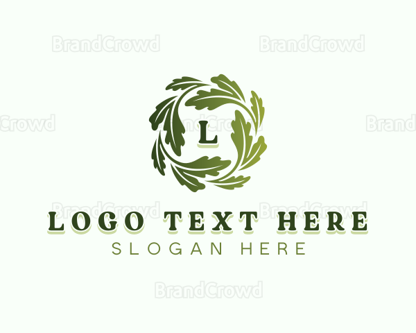 Vegan Natural Leaves Logo