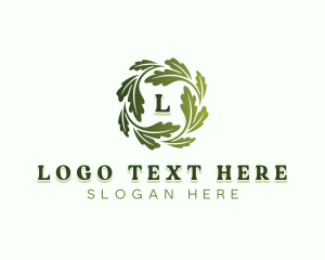 Nature - Vegan Natural Leaves logo design