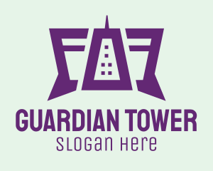 Skyscraper Tower Hotel logo design