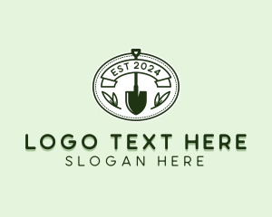 Eco - Shovel Gardening logo design