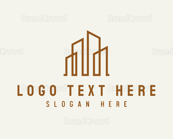 Luxury Hotel Building Logo