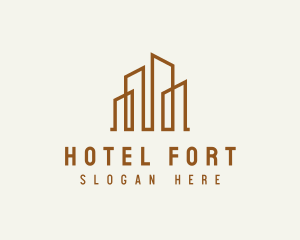 Luxury Hotel Building logo design