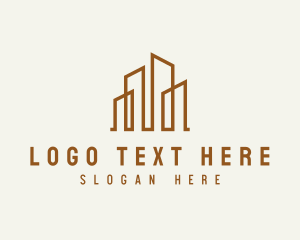 Architecture - Luxury Hotel Building logo design