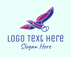 Eagle - Colorful Flying Eagle logo design