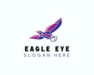 Avian Flying Eagle logo design